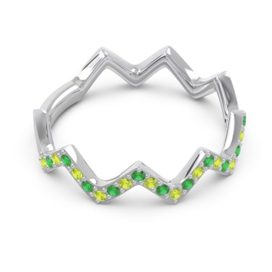 Half Eternity Modern Pave Bhaggi Band