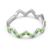 Half Eternity Modern Pave Bhaggi Band