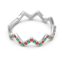 Half Eternity Modern Pave Bhaggi Band