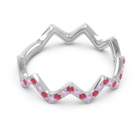 Half Eternity Modern Pave Bhaggi Band