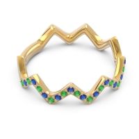 Half Eternity Modern Pave Bhaggi Band