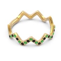 Half Eternity Modern Pave Bhaggi Band