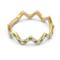 Half Eternity Modern Pave Bhaggi Band