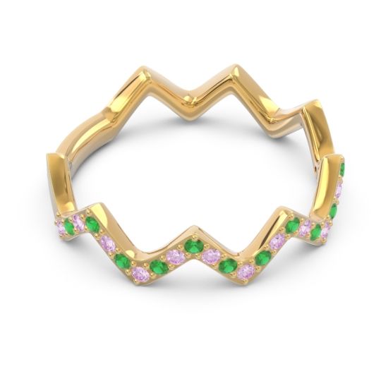 Half Eternity Modern Pave Bhaggi Band