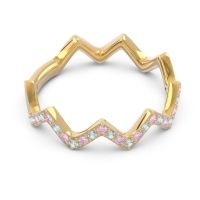 Half Eternity Modern Pave Bhaggi Band