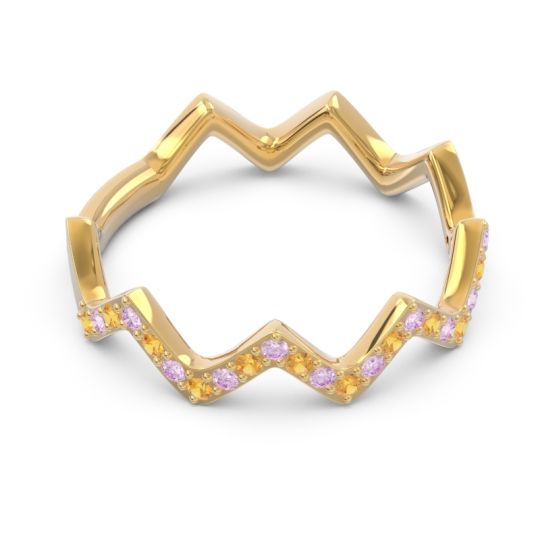 Half Eternity Modern Pave Bhaggi Band
