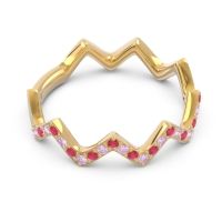 Half Eternity Modern Pave Bhaggi Band