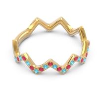 Half Eternity Modern Pave Bhaggi Band