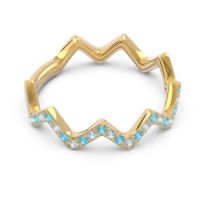 Half Eternity Modern Pave Bhaggi Band