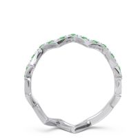 Half Eternity Modern Pave Bhaggi Band