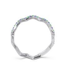 Half Eternity Modern Pave Bhaggi Band