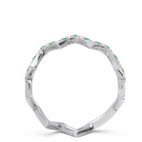 Half Eternity Modern Pave Bhaggi Band