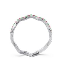 Half Eternity Modern Pave Bhaggi Band
