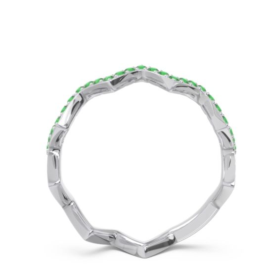 Half Eternity Modern Pave Bhaggi Band