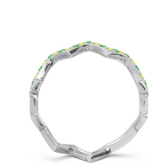Half Eternity Modern Pave Bhaggi Band