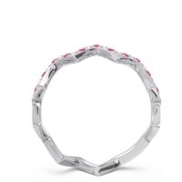 Half Eternity Modern Pave Bhaggi Band