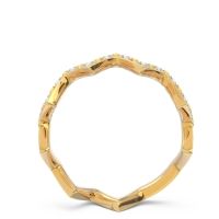 Half Eternity Modern Pave Bhaggi Band