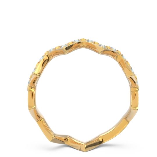 Half Eternity Modern Pave Bhaggi Band