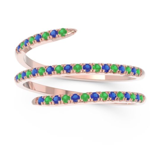 Half Eternity Wrap Pave Yatra Band