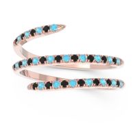 Half Eternity Wrap Pave Yatra Band