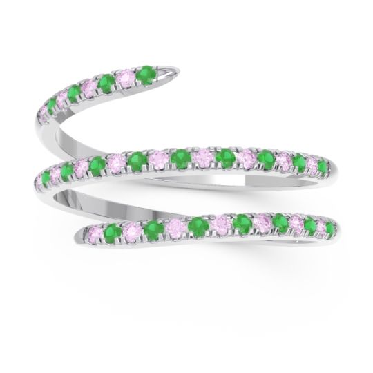 Half Eternity Wrap Pave Yatra Band