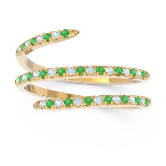 Half Eternity Wrap Pave Yatra Band