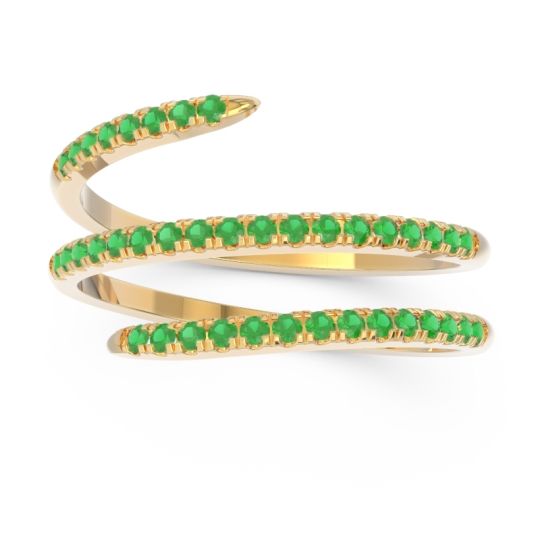 Half Eternity Wrap Pave Yatra Band