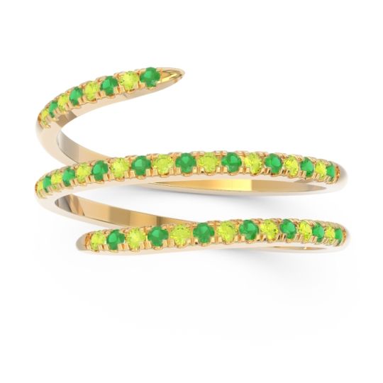 Half Eternity Wrap Pave Yatra Band