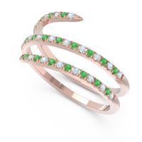 Half Eternity Wrap Pave Yatra Band