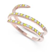 Half Eternity Wrap Pave Yatra Band