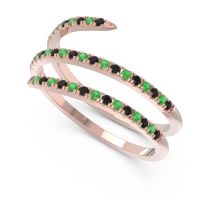 Half Eternity Wrap Pave Yatra Band