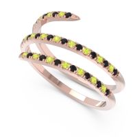 Half Eternity Wrap Pave Yatra Band