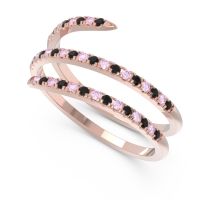 Half Eternity Wrap Pave Yatra Band