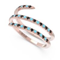 Half Eternity Wrap Pave Yatra Band