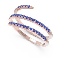 Half Eternity Wrap Pave Yatra Band