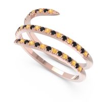 Half Eternity Wrap Pave Yatra Band