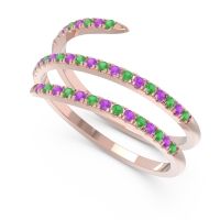Half Eternity Wrap Pave Yatra Band