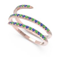 Half Eternity Wrap Pave Yatra Band