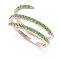Half Eternity Wrap Pave Yatra Band