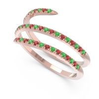 Half Eternity Wrap Pave Yatra Band