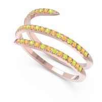 Half Eternity Wrap Pave Yatra Band