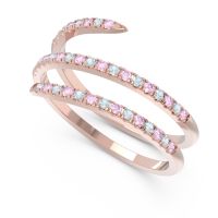 Half Eternity Wrap Pave Yatra Band
