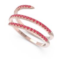 Half Eternity Wrap Pave Yatra Band