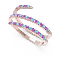 Half Eternity Wrap Pave Yatra Band