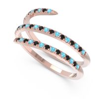 Half Eternity Wrap Pave Yatra Band