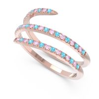 Half Eternity Wrap Pave Yatra Band