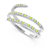 Half Eternity Wrap Pave Yatra Band