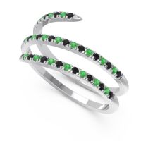 Half Eternity Wrap Pave Yatra Band