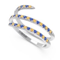 Half Eternity Wrap Pave Yatra Band