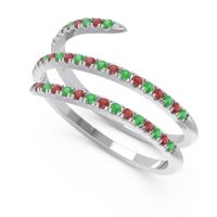 Half Eternity Wrap Pave Yatra Band